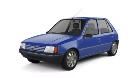 205 Peugeot bleue